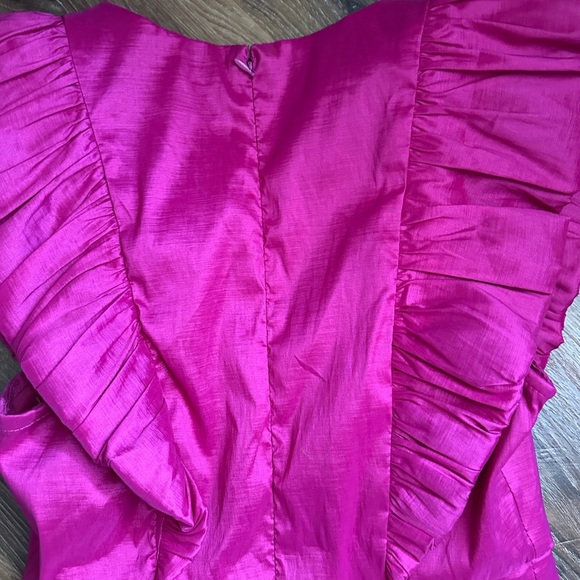 DO+BE Vibrant Pink Mini Dress with Ruffle Detail - Picture 6 of 7